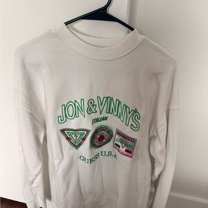 Guess x Jon & Vinny’s White Sweatshirt